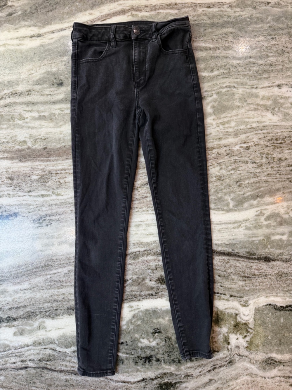American Eagle Outfitters Black Skinny High-Rise Jegging Jeans Size 6